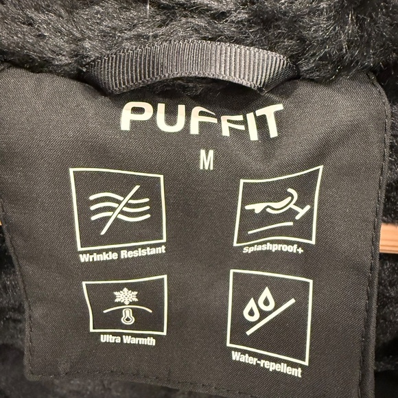 Puffit Faux Fur Mid-Length Hooded Drawstring Parka. NWT - Picture 5 of 14